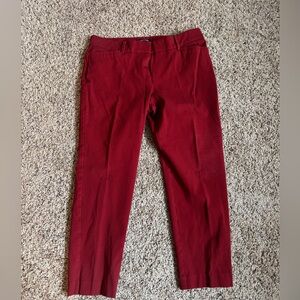 Deep red Ankle trouser